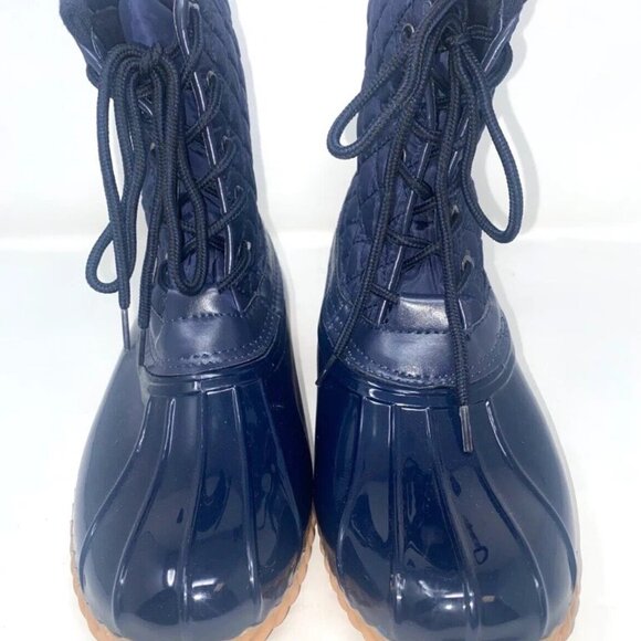 Sporto Destiny Women's Duck Winter Waterproof Boot Navy Size 7 - Picture 7 of 9